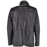 Mens 2-in1 Leather Jacket Black :  Gustavo
