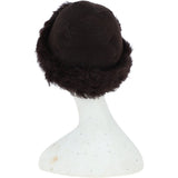 Ladies Vintage Curly Luxury Sheepskin  Hat Brown/Brown: CURL HAT