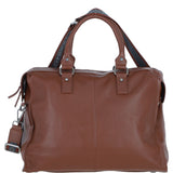 Brampton London Leather Weekender Bag Tan: 64807