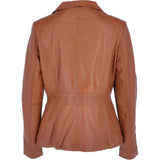 Womens Leather Jacket Tan/ nap: AWL-529