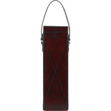 Ashwood Leather's Premium Wine Bottle Case with Strap Chestnut: LF-127