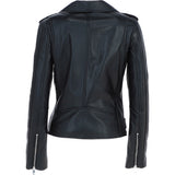 Ashwood Women's Leather Biker Jacket Black: AWL-124