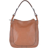The Bridge Full Grain Italian Leather Hobo Bag Havana Gold - 040735 1P 2C NH