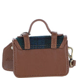 Ashwood Leather & Harris Tweed® Cloth Micro Satchel Bag with Twist Lock Tan/Watch:TW-36-04-TW