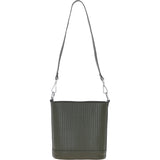 Elegant Crossbody Bucket Bag Khaki: 63386