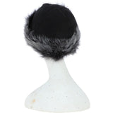 Ladies Luxury Sheepskin Long Hair Hat Black/Brissa: KB-496
