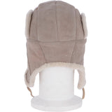 Unisex Sheepskin Trapper Hat Stone: 208