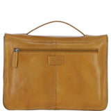 Ashwood Leather Unisex Large Crossbody Satchel Bag Mustard: P-63