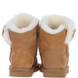 Fenland Ladies Sheepskin Boots Tan: Becca-Boots