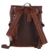 Ashwood Classic Leather Laptop Rucksack Chestnut: Q-45