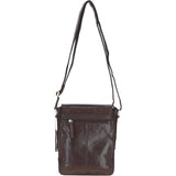 Ashwood Compact Leather Flap Over Bag Brandy: Q-42