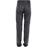 Mens 501 Leather Jeans Black: MENS 501 JEANS