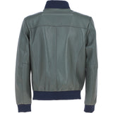 Ashwood Leather Men’s Modern Bomber Jacket Green: 162176