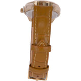 Ashwood Womens Croc Leather Watch With Mother Of Pearl Face Mustard: AW-0011