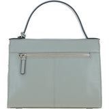 Elegant Ashwood Leather Handbag with Detachable Crossbody Strap Sage: 64731