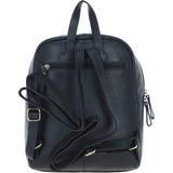Authentic Ashwood Leather & Harris Tweed® Cloth Backpack Navy/Pink: TW-28-06-NP