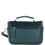 Ashwood Leather & Harris Tweed® Cloth Small Satchel Bag Green/Watch: TW-67-18-GW