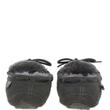 Women's Classic Suede Sheepskin Moccasin Slippers Grey: LADIES MOCCASSINS