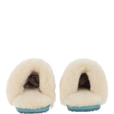 Women's Classic  Suede Sheepskin Slippers Powder Blue: FEN-LADIES SLIPPERS