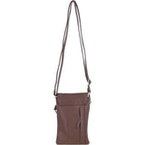Ashwood Leather Smartphone Crossbody Bag Cognac: York