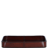 Luxuary Leather Serving Tray Chestnut: LF-158