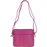 Ashwood Leather Ladies Crossbody Bag Berry: Glasgow