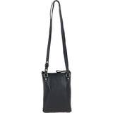 Authentic Ashwood Leather & Harris Tweed® Cloth Crossbody Bag Black/Watch: TW-29-03-BW