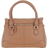 Premium Leather Shoulder Bag with Detachable Crossbody Strap Butterscotch: Y-56