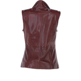 Leather Gilet Burgandy: FO-GILLET 2