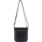 Ashwood Medium Leather Crossbody Bag Black: V-81