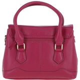 Elegant Ashwood Compact Handbag with Detachable Crossbody Strap Raspberry: Y-55