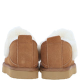 Fenland Ladies Sheepskin Shoes Tan: petra-shoes