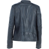 Leather Jacket Navy/nap: AWL-710