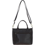 Versatile Ashwood Leather & Harris Tweed® Cloth Shoulder Bag Brown/Green: TW-22-09-BG