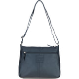 Ashwood Ladies Leather Shoulder Bag Navy: AJ3