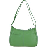 Leather Shoulder Bag with Zip & Magnetic Pocket Fern: Meath