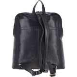 Vegetable Tanned Medium Leather Backpack Navy :  V-28