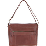 Mens Leather Messenger Bag Chestnut: BLAKE