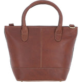 Ashwood Leather & Harris Tweed® Cloth Large Grab Bag  Tan/Mcload: TW-64-02-TM