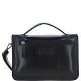Ashwood Leather Medium Crossbody Satchel Bag Black: P-62