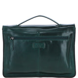 Ashwood Leather Unisex Large Crossbody Satchel Bag Green: P-63