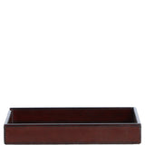 Elegant Ashwood Leather Desk Paper Tray Chestnut: LF-109