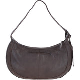 Stylish Ashwood Leather Curved Shoulder Bag Brown: GV-64288