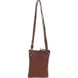 Authentic Ashwood Leather & Harris Tweed® Cloth Crossbody Bag Brown/Mcload: TW-29-02-TM