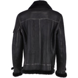Luxury Sheepskin Pilot Jacket Black: MP 40