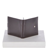 Vegetable Tanned 8 Card, ID & Coins & Zip Billfold Tab Leather Wallet Brown : 1258-VT