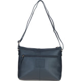 Ashwood Ladies Leather Shoulder Bag Navy: AJ1