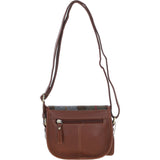 Ashwood Leather & Harris Tweed® Cloth Saddle Bag Tan/Mcload: TW-26-02-TM