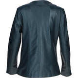 Ladies Ashwood Leather Casual Jacket Navy: AWL-881