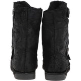 Fenland Classic  9" Vintage Sheepskin Biker Boots: BIKER BOOT LADIES